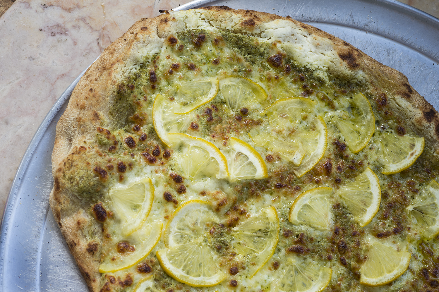 Lemon and Pesto Pizza - The Two Bananas